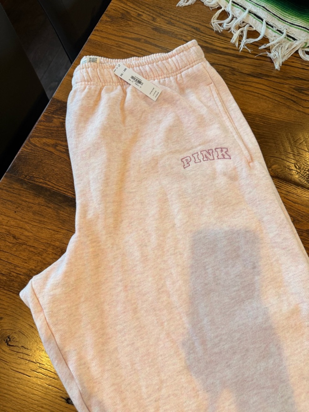 XXL PINK Victoria’s Secret Sweatpants Sparkly Pink Plus Size 2X VS MSRP $60 cozy - Picture 9 of 10